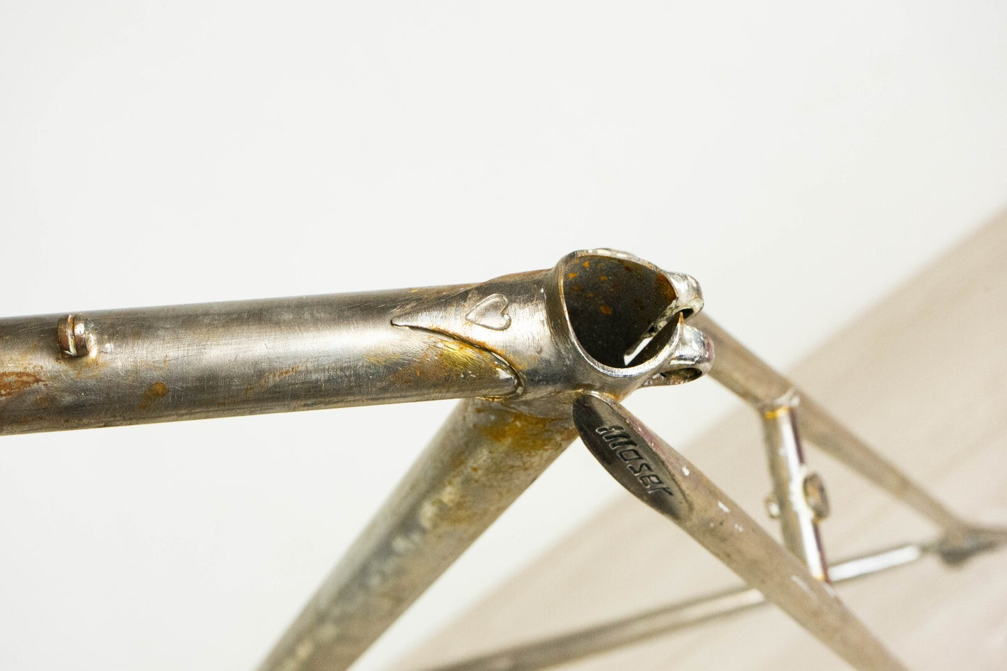 MOSER VINTAGE FRAME STEEL ROAD BIKE 53 54 CAMPAGNOLO OLD 700C BICYCLE 80S 28"