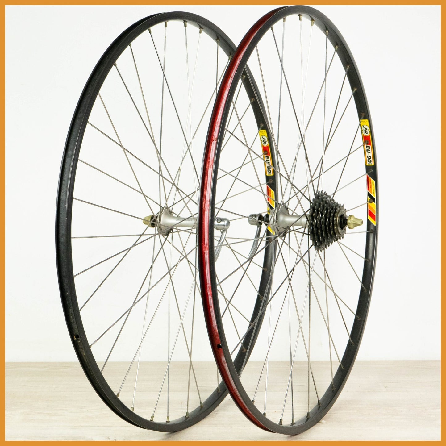 FIR SHIMANO 105 7 SPEED WHEELS 700c 36h CLINCHER ROAD BIKE VINTAGE 1055 36 EU 90