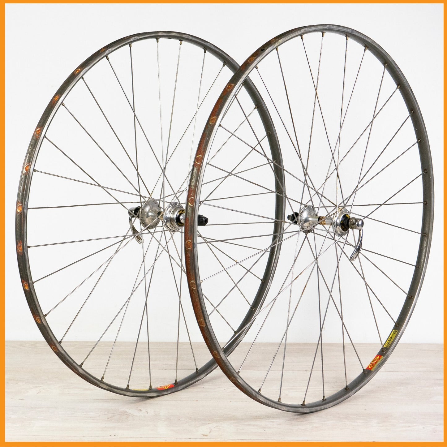 MICHE PRIMATO MAVIC GP4 WHEELS 700c 28" TUBULAR ROAD BIKE VINTAGE 80S BICYCLE