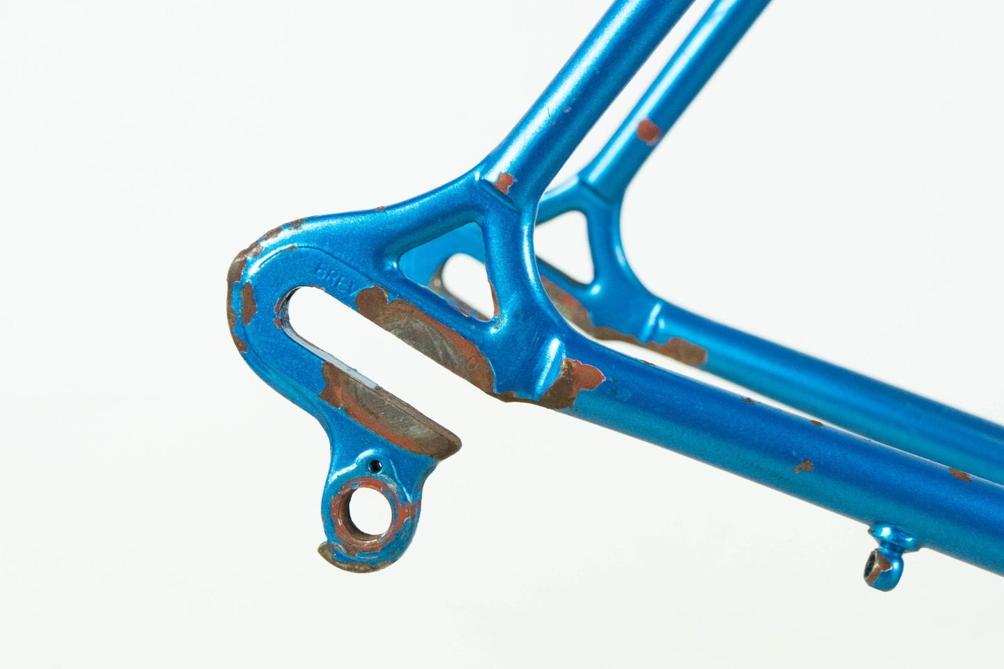 VOLTA VINTAGE FRAME SET 55 56 STEEL ROAD BIKE CAMPAGNOLO BLUE OLD REYNOLDS 70S