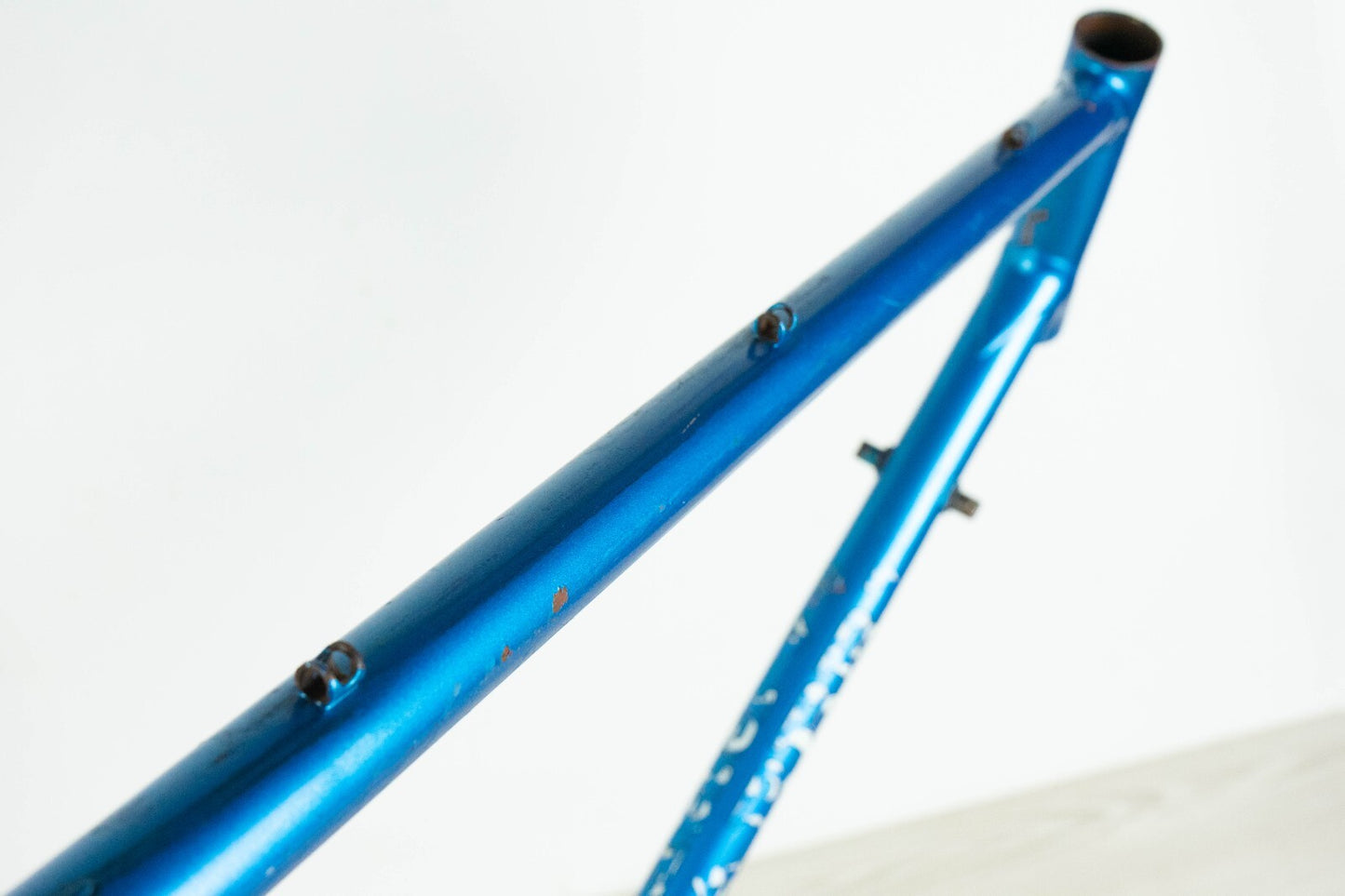 VOLTA VINTAGE FRAME SET 55 56 STEEL ROAD BIKE CAMPAGNOLO BLUE OLD REYNOLDS 70S