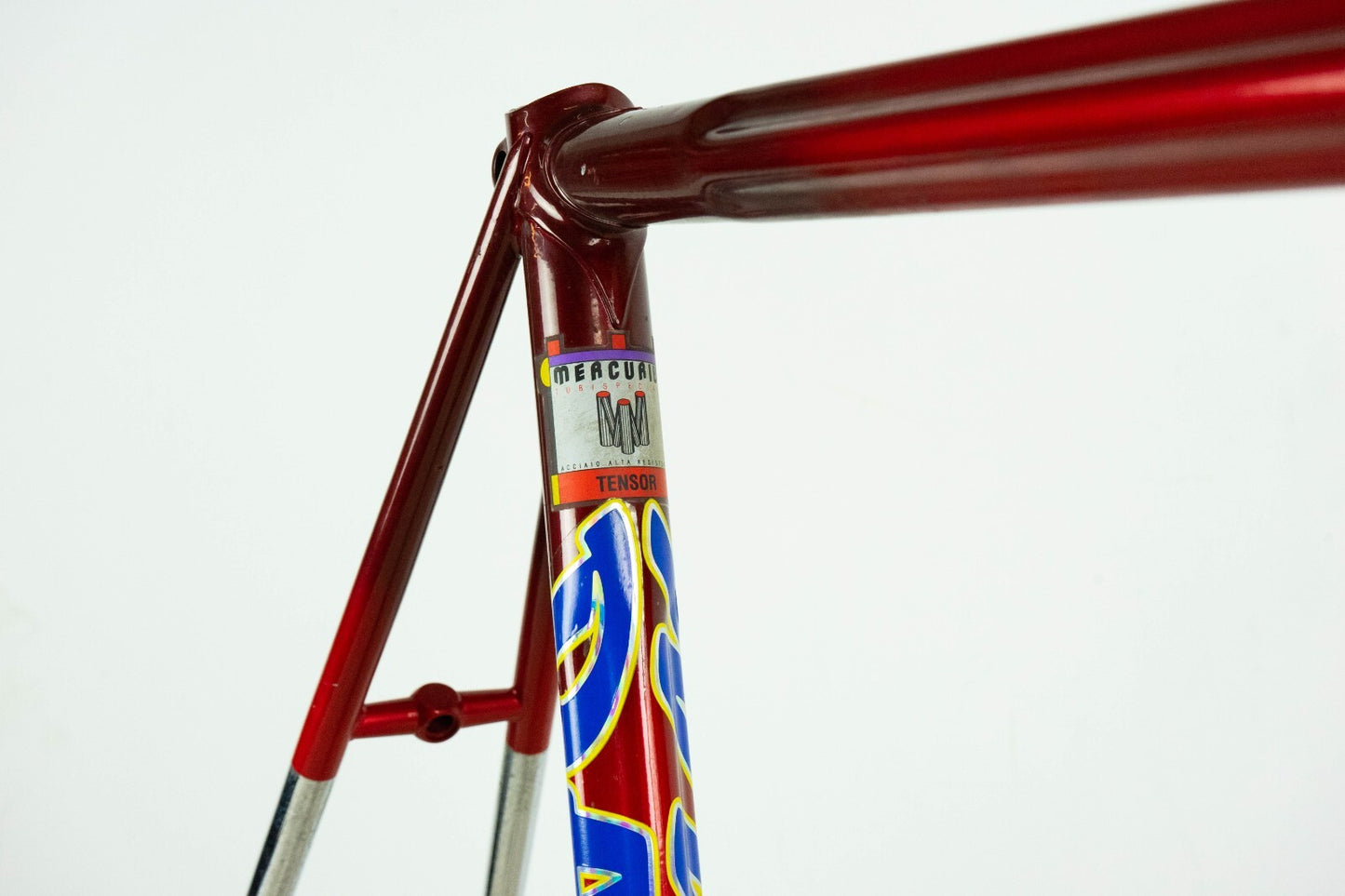 NOS DAZZAN VINTAGE FRAME SET 55 ROAD BIKE STEEL BICYCLE 90S RED OLD AERO STAR 80