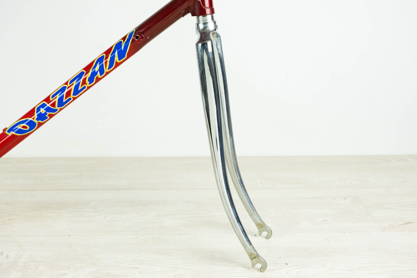NOS DAZZAN VINTAGE FRAME SET 55 ROAD BIKE STEEL BICYCLE 90S RED OLD AERO STAR 80