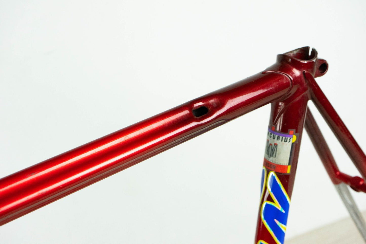 NOS DAZZAN VINTAGE FRAME SET 55 ROAD BIKE STEEL BICYCLE 90S RED OLD AERO STAR 80