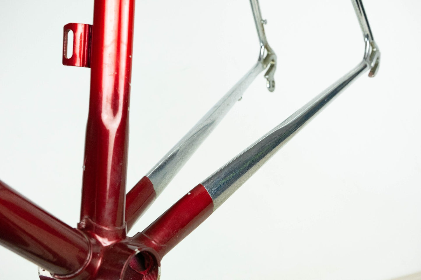 NOS DAZZAN VINTAGE FRAME SET 55 ROAD BIKE STEEL BICYCLE 90S RED OLD AERO STAR 80