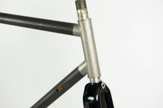 PESENTI CARBON TITANIUM STEEL ALLOY 55 M FRAME SET ROAD BIKE VINTAGE 90S BICYCLE