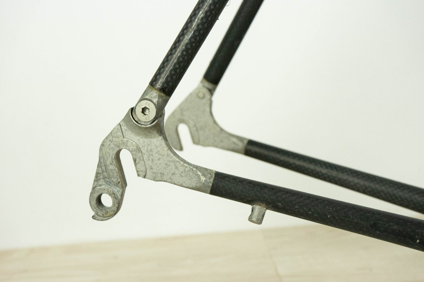 PESENTI CARBON TITANIUM STEEL ALLOY 55 M FRAME SET ROAD BIKE VINTAGE 90S BICYCLE