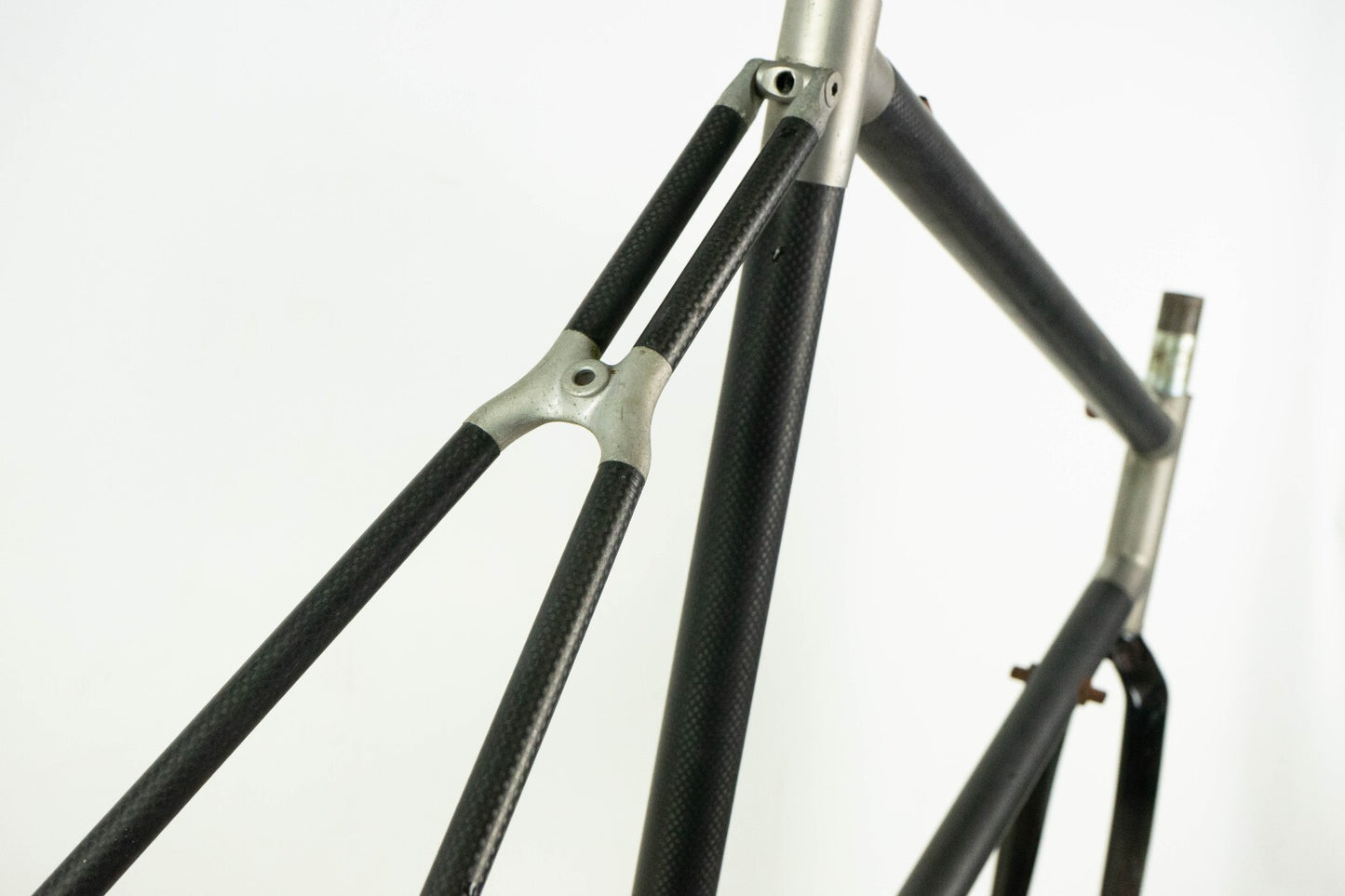 PESENTI CARBON TITANIUM STEEL ALLOY 55 M FRAME SET ROAD BIKE VINTAGE 90S BICYCLE