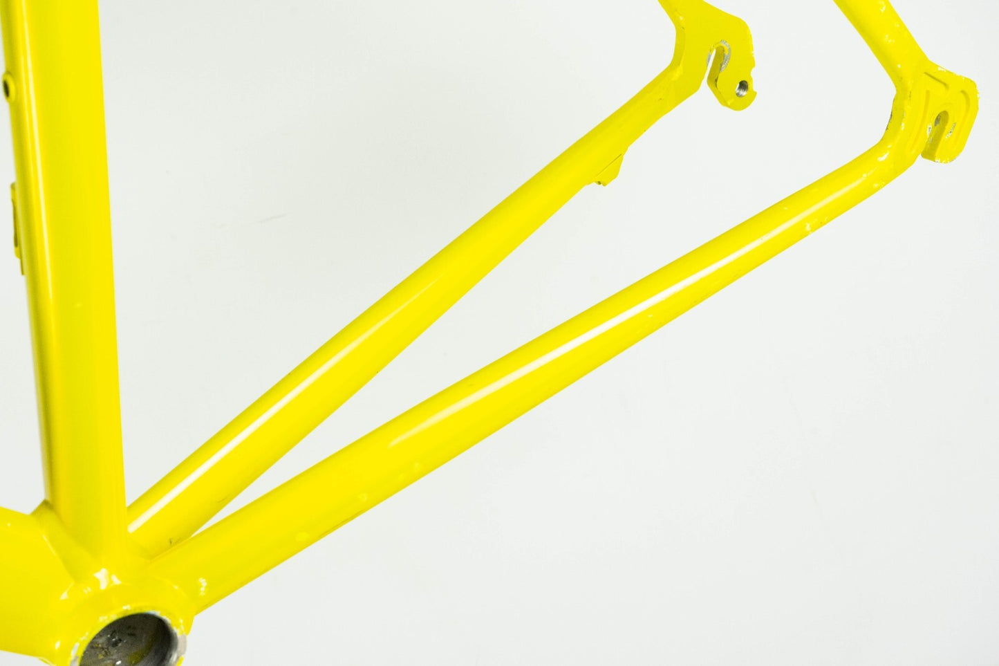 ALUMINIUM ALLOY FRAME 52 VINTAGE LILGHT ROAD BIKE 700c BICYCLE YELLOW S SMALL