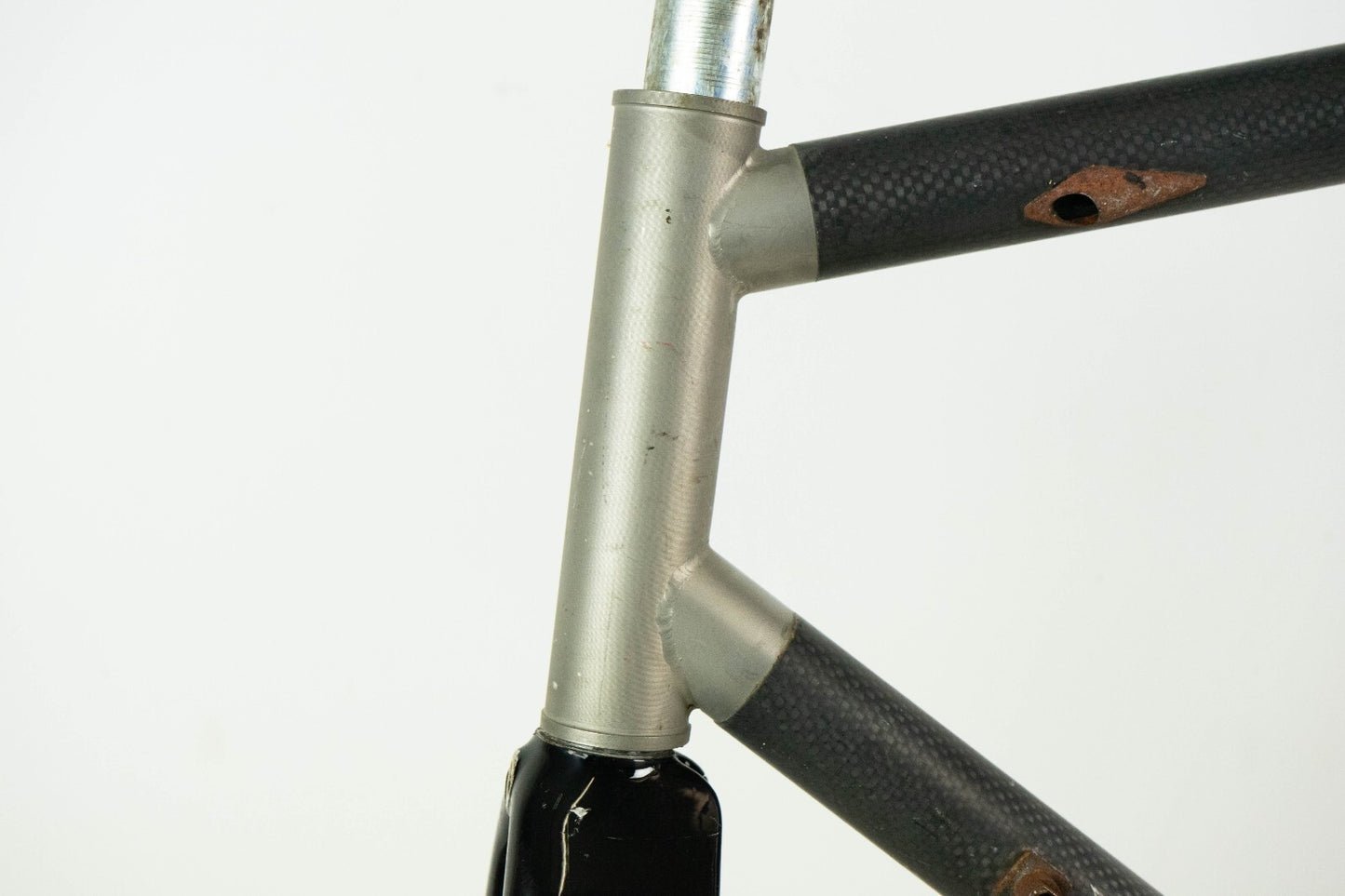 PESENTI CARBON TITANIUM STEEL ALLOY 55 M FRAME SET ROAD BIKE VINTAGE 90S BICYCLE