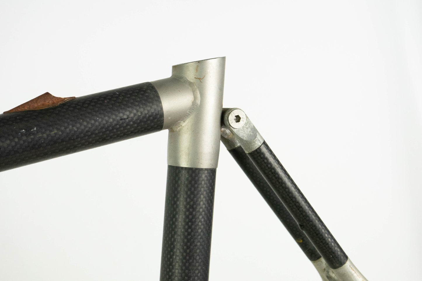 PESENTI CARBON TITANIUM STEEL ALLOY 55 M FRAME SET ROAD BIKE VINTAGE 90S BICYCLE