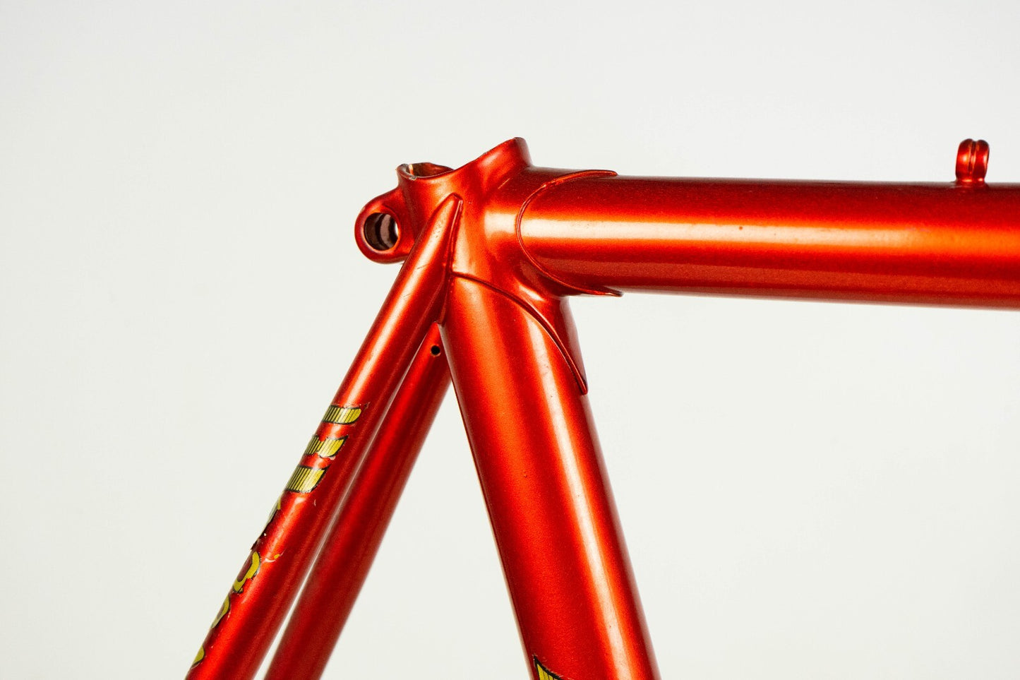 NOS DAZZAN VINTAGE FRAME 56 57 ROAD BIKE STEEL BICYCLE CLASSIC ORANGE OLD 80