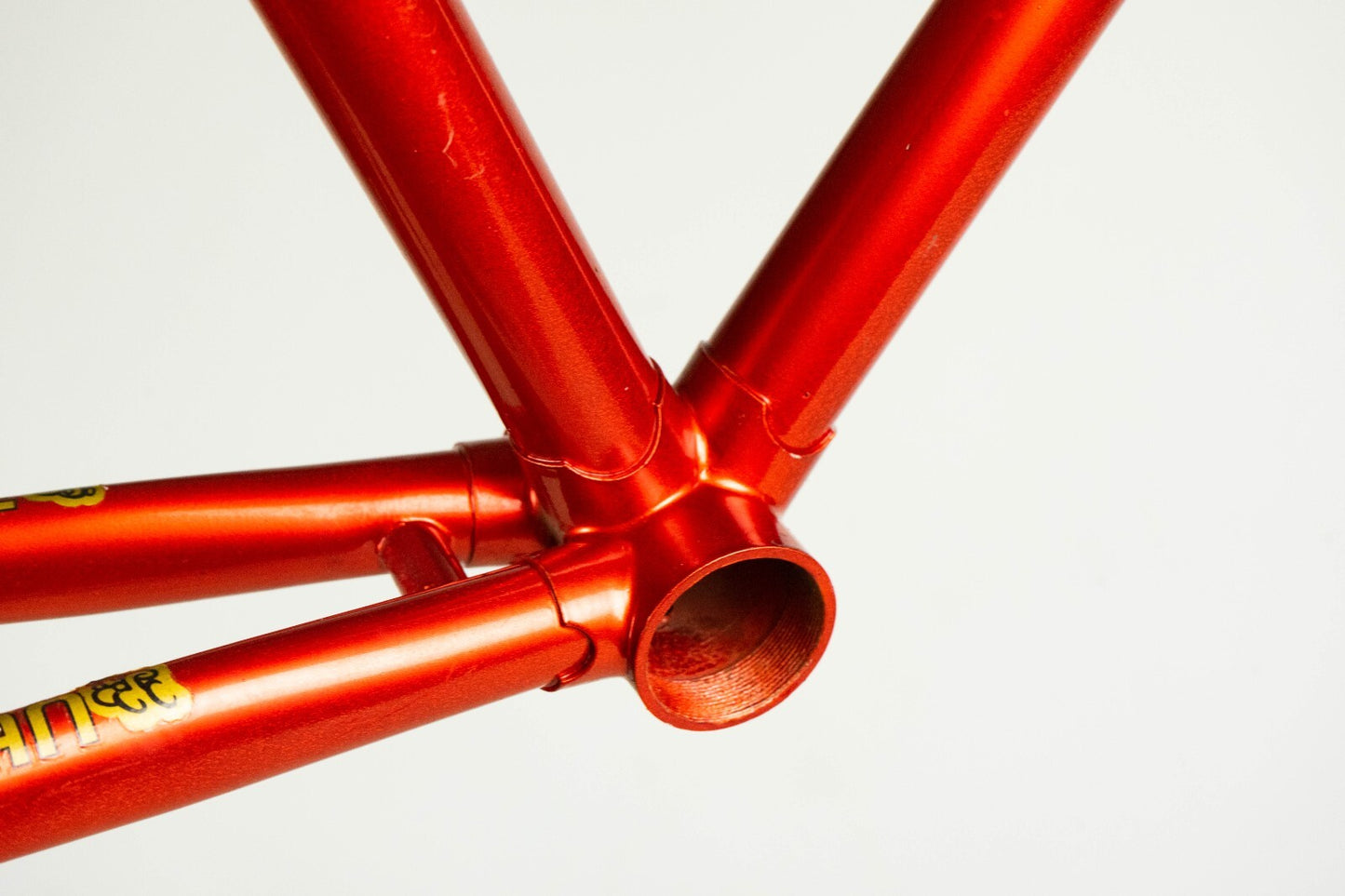 NOS DAZZAN VINTAGE FRAME 56 57 ROAD BIKE STEEL BICYCLE CLASSIC ORANGE OLD 80