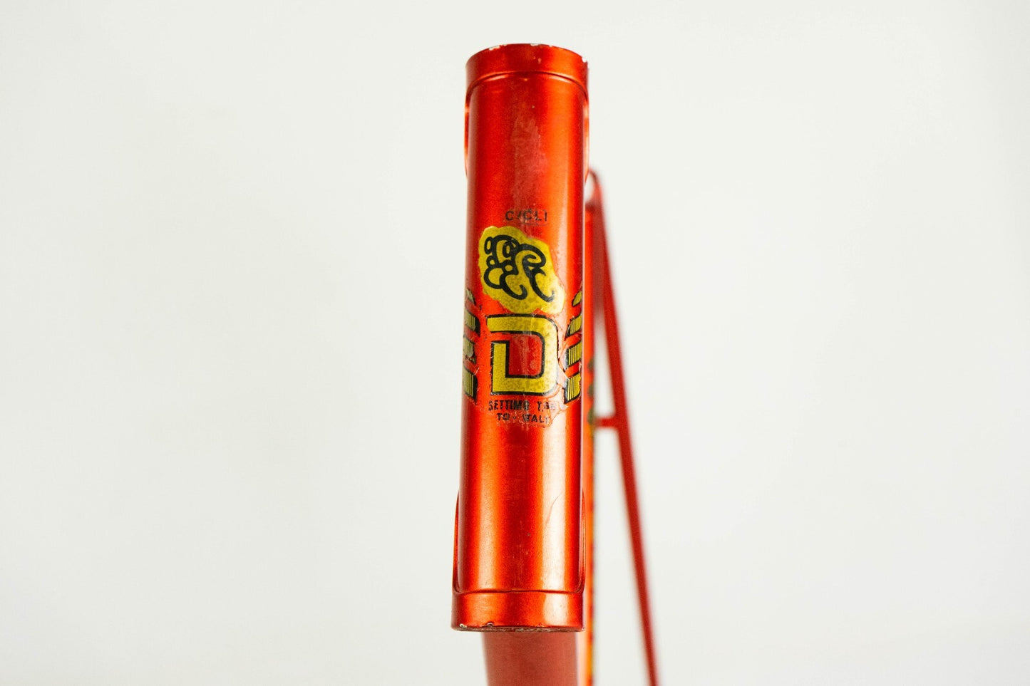 NOS DAZZAN VINTAGE FRAME 56 57 ROAD BIKE STEEL BICYCLE CLASSIC ORANGE OLD 80