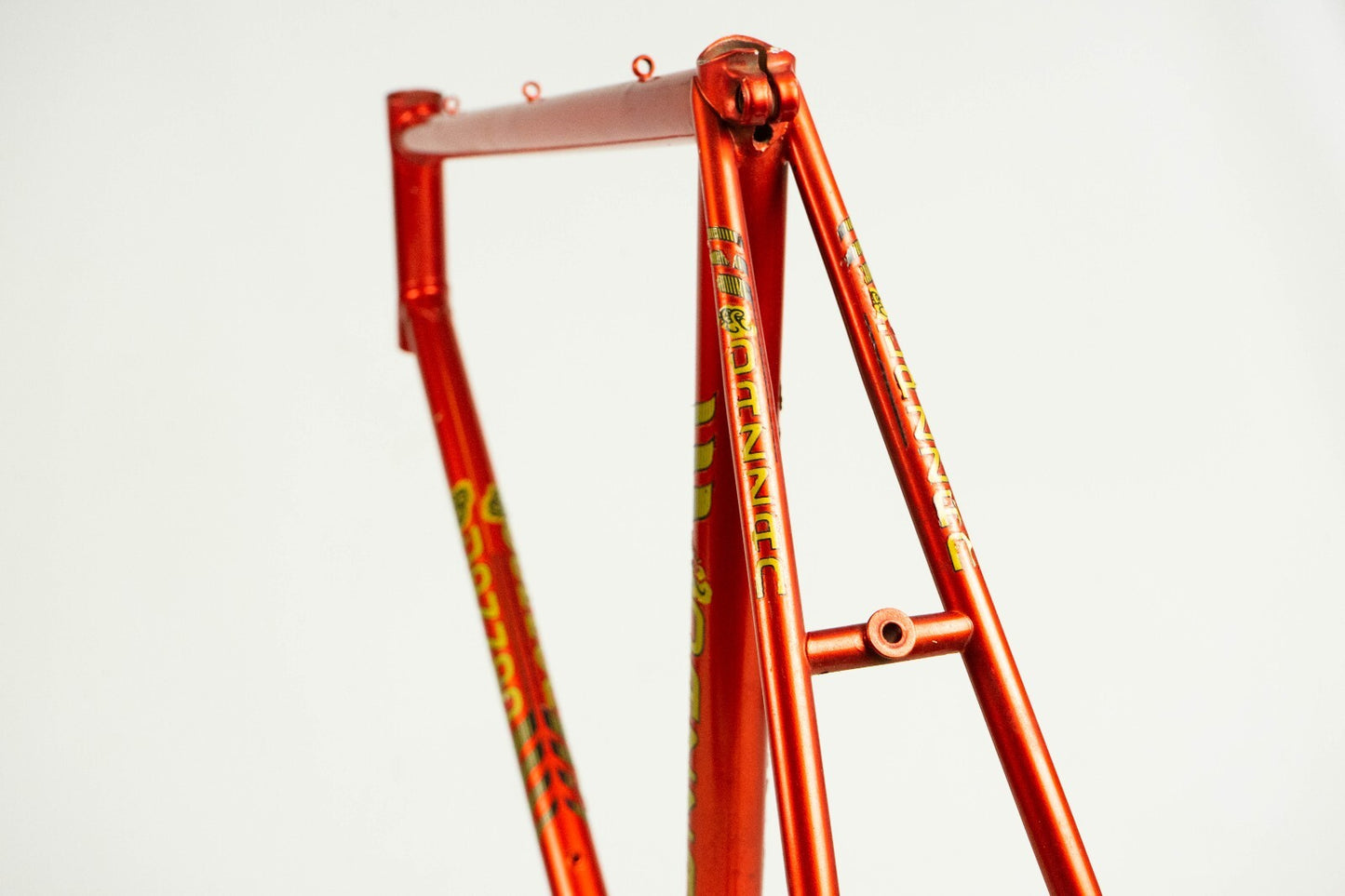 NOS DAZZAN VINTAGE FRAME 56 57 ROAD BIKE STEEL BICYCLE CLASSIC ORANGE OLD 80