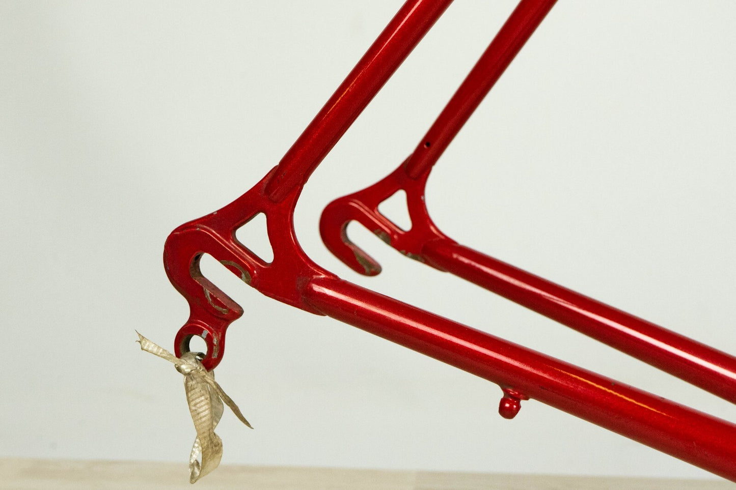 NOS DAZZAN VINTAGE FRAME SET 53 54 ROAD BIKE STEEL BICYCLE CLASSIC RED 80s 700c