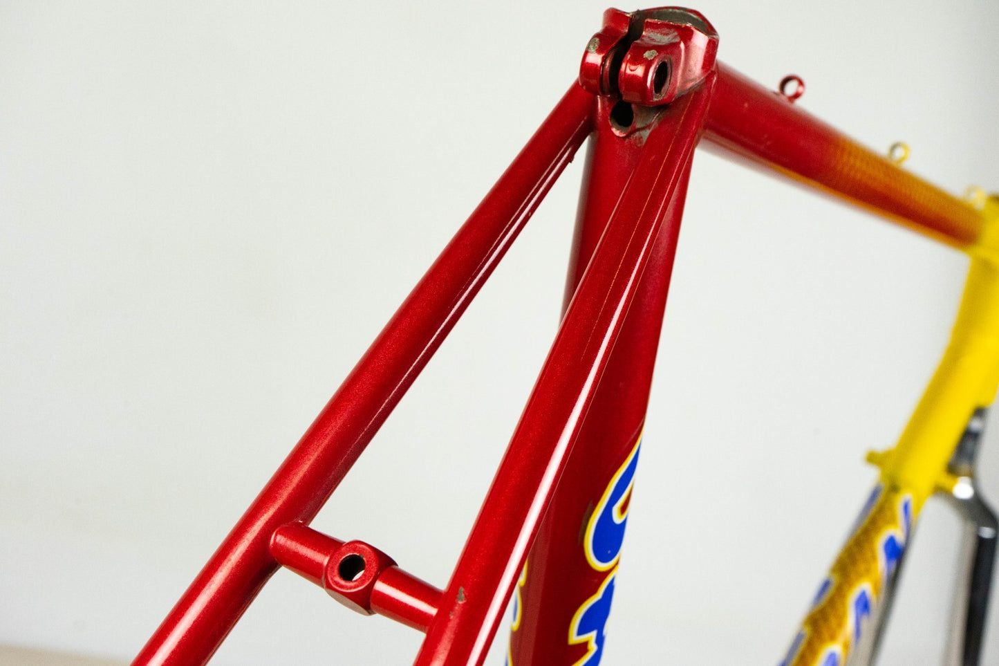 NOS DAZZAN VINTAGE FRAME SET 53 54 ROAD BIKE STEEL BICYCLE CLASSIC RED 80s 700c