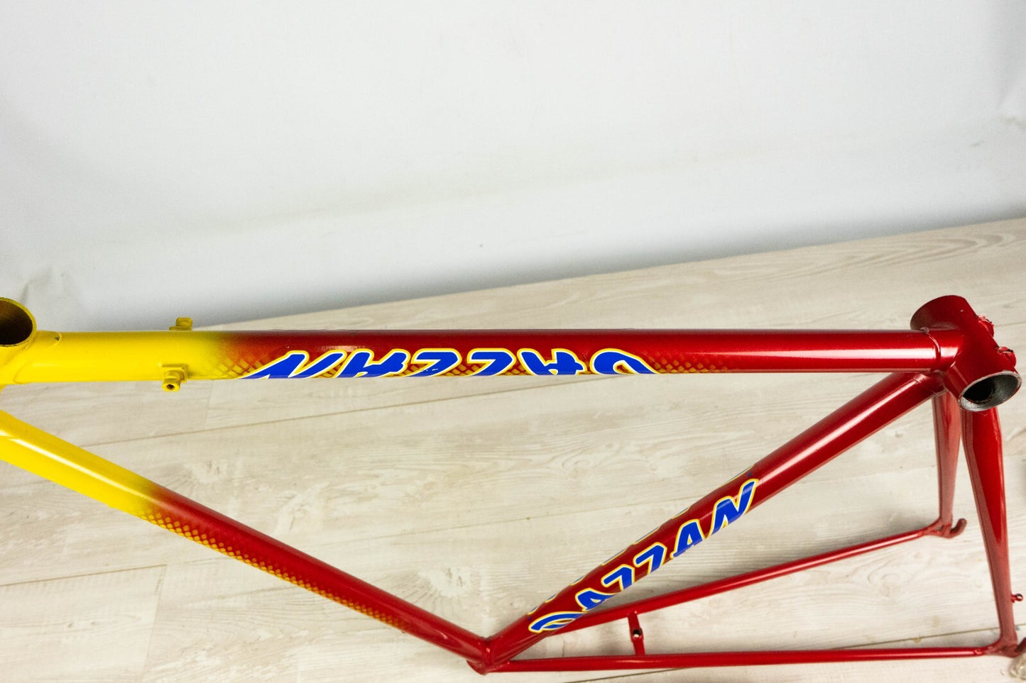 NOS DAZZAN VINTAGE FRAME SET 53 54 ROAD BIKE STEEL BICYCLE CLASSIC RED 80s 700c