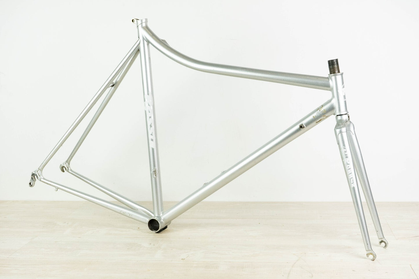 ROSSIN (?) VINTAGE FRAME 55 57 STEEL TIME TRIAL BIKE OLD TT CRONO 90S COLUMBUS