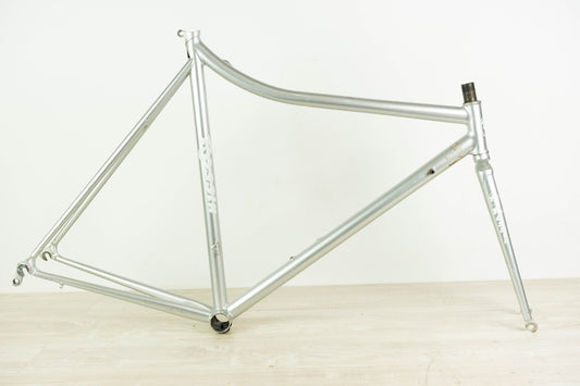 ROSSIN (?) VINTAGE FRAME 55 57 STEEL TIME TRIAL BIKE OLD TT CRONO 90S COLUMBUS