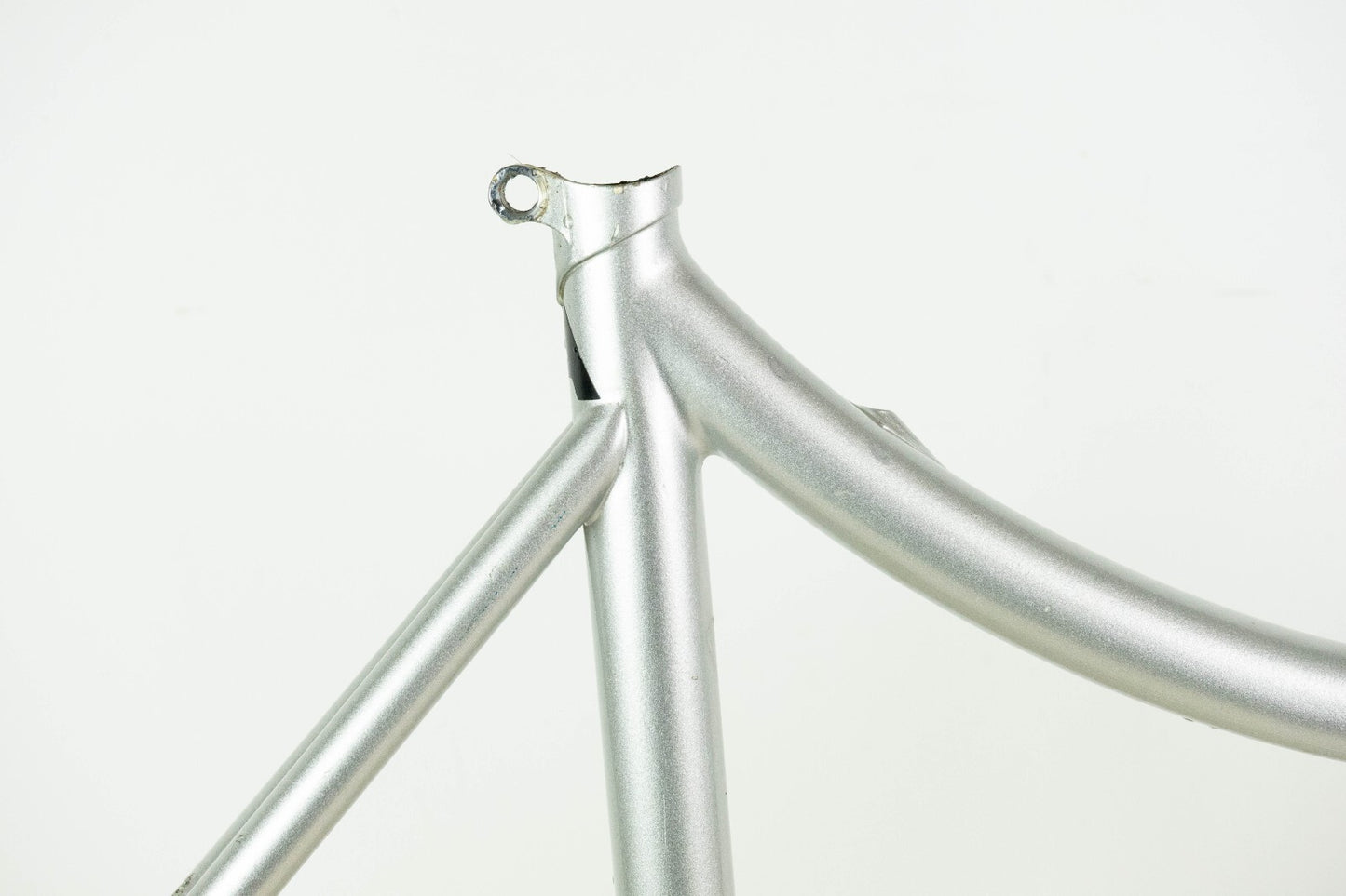 ROSSIN (?) VINTAGE FRAME 55 57 STEEL TIME TRIAL BIKE OLD TT CRONO 90S COLUMBUS