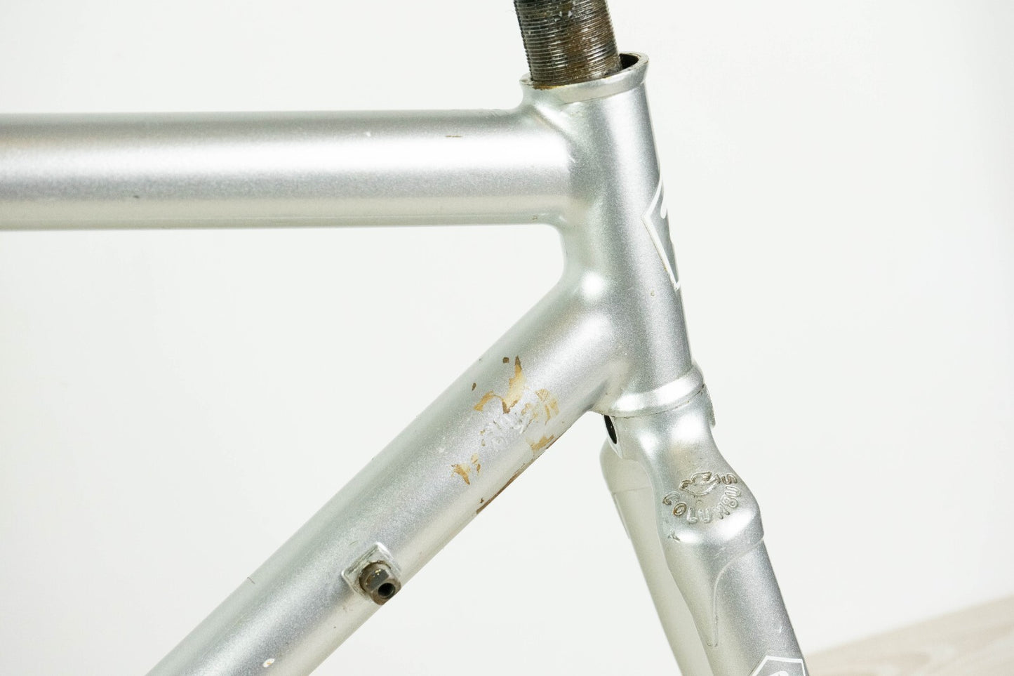 ROSSIN (?) VINTAGE FRAME 55 57 STEEL TIME TRIAL BIKE OLD TT CRONO 90S COLUMBUS