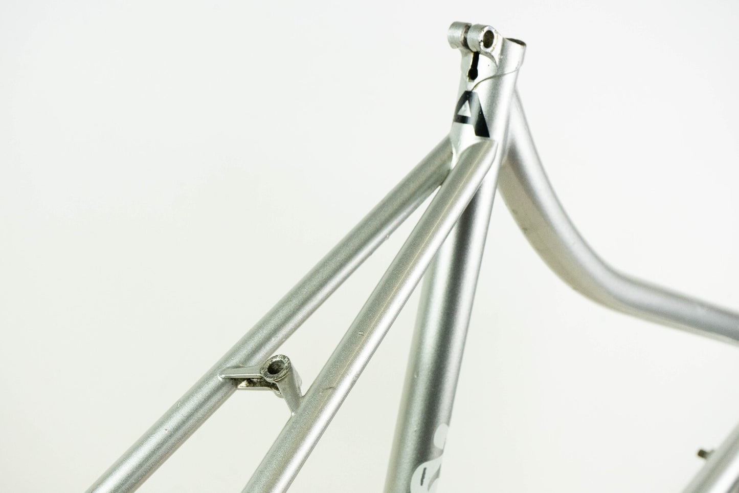 ROSSIN (?) VINTAGE FRAME 55 57 STEEL TIME TRIAL BIKE OLD TT CRONO 90S COLUMBUS