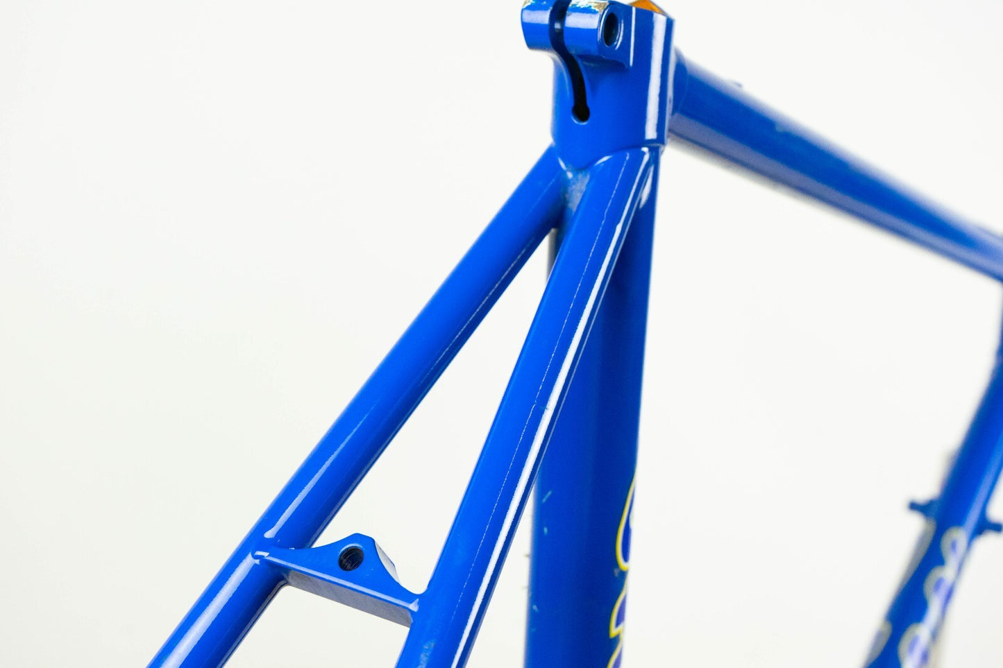 NOS DAZZAN VINTAGE FRAME SET 52 53 ROAD BIKE STEEL BICYCLE 90S BLUE COLUMBUS
