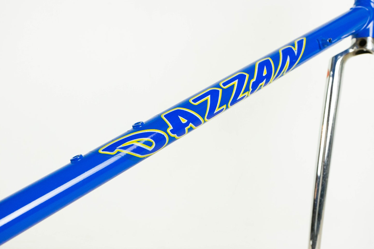 NOS DAZZAN VINTAGE FRAME SET 52 53 ROAD BIKE STEEL BICYCLE 90S BLUE COLUMBUS