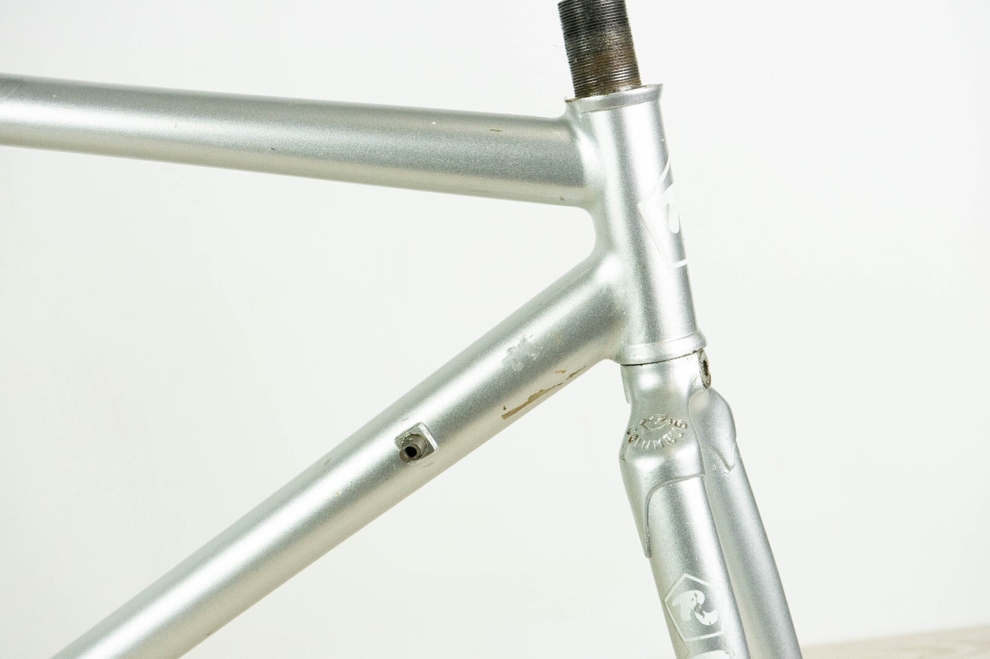 ROSSIN (?) VINTAGE FRAME 55 57 STEEL TIME TRIAL BIKE OLD TT CRONO 90S COLUMBUS