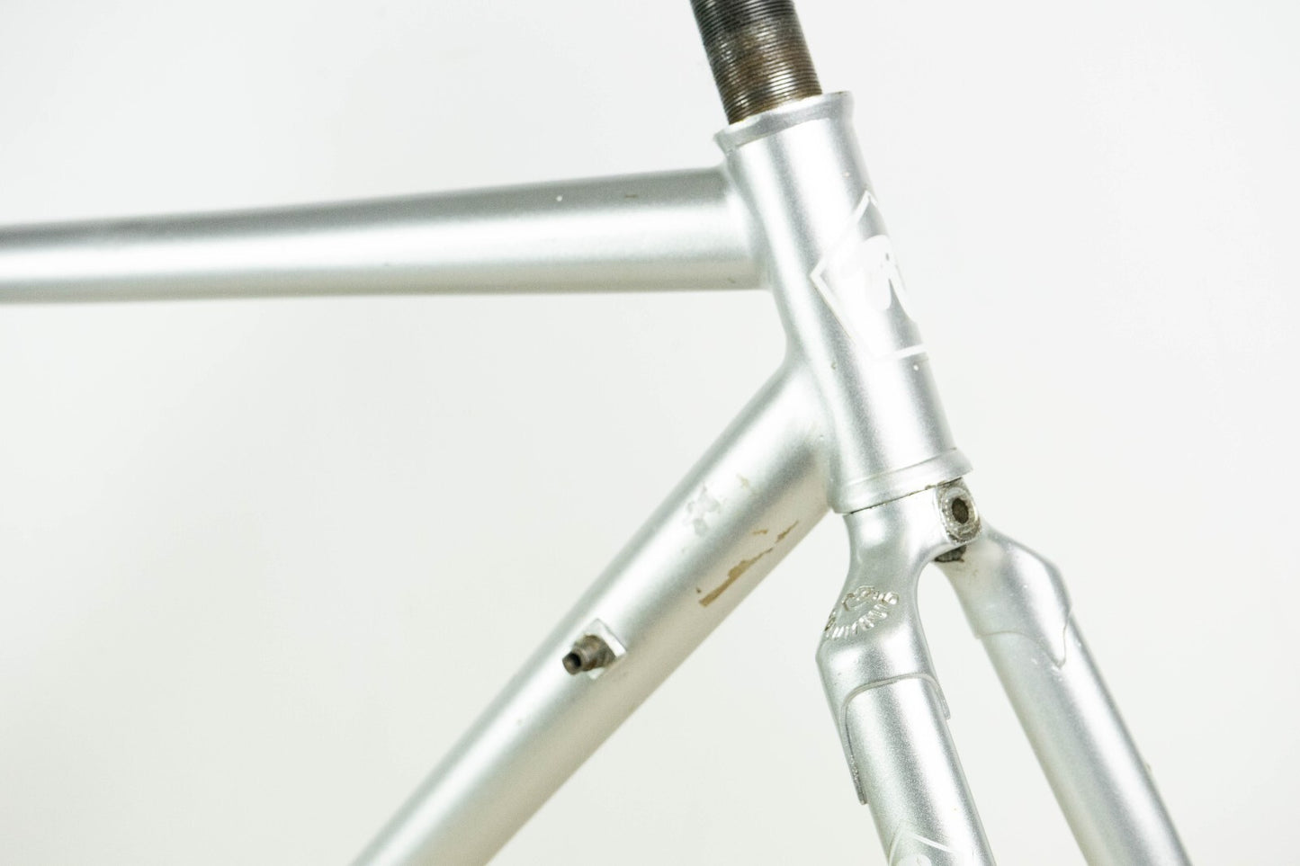 ROSSIN (?) VINTAGE FRAME 55 57 STEEL TIME TRIAL BIKE OLD TT CRONO 90S COLUMBUS