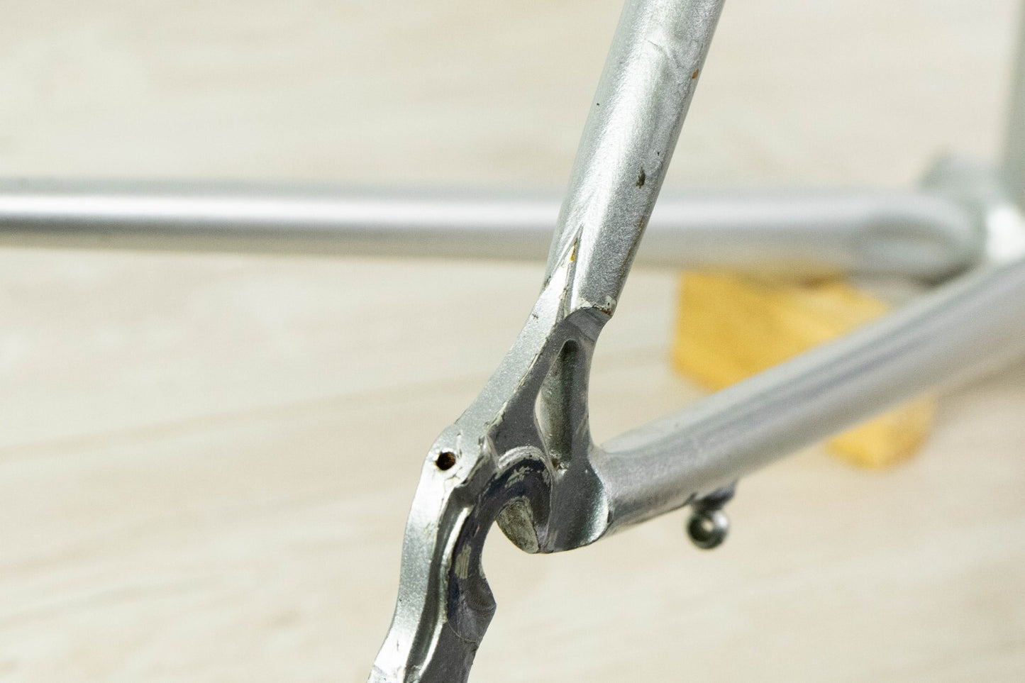 ROSSIN (?) VINTAGE FRAME 55 57 STEEL TIME TRIAL BIKE OLD TT CRONO 90S COLUMBUS