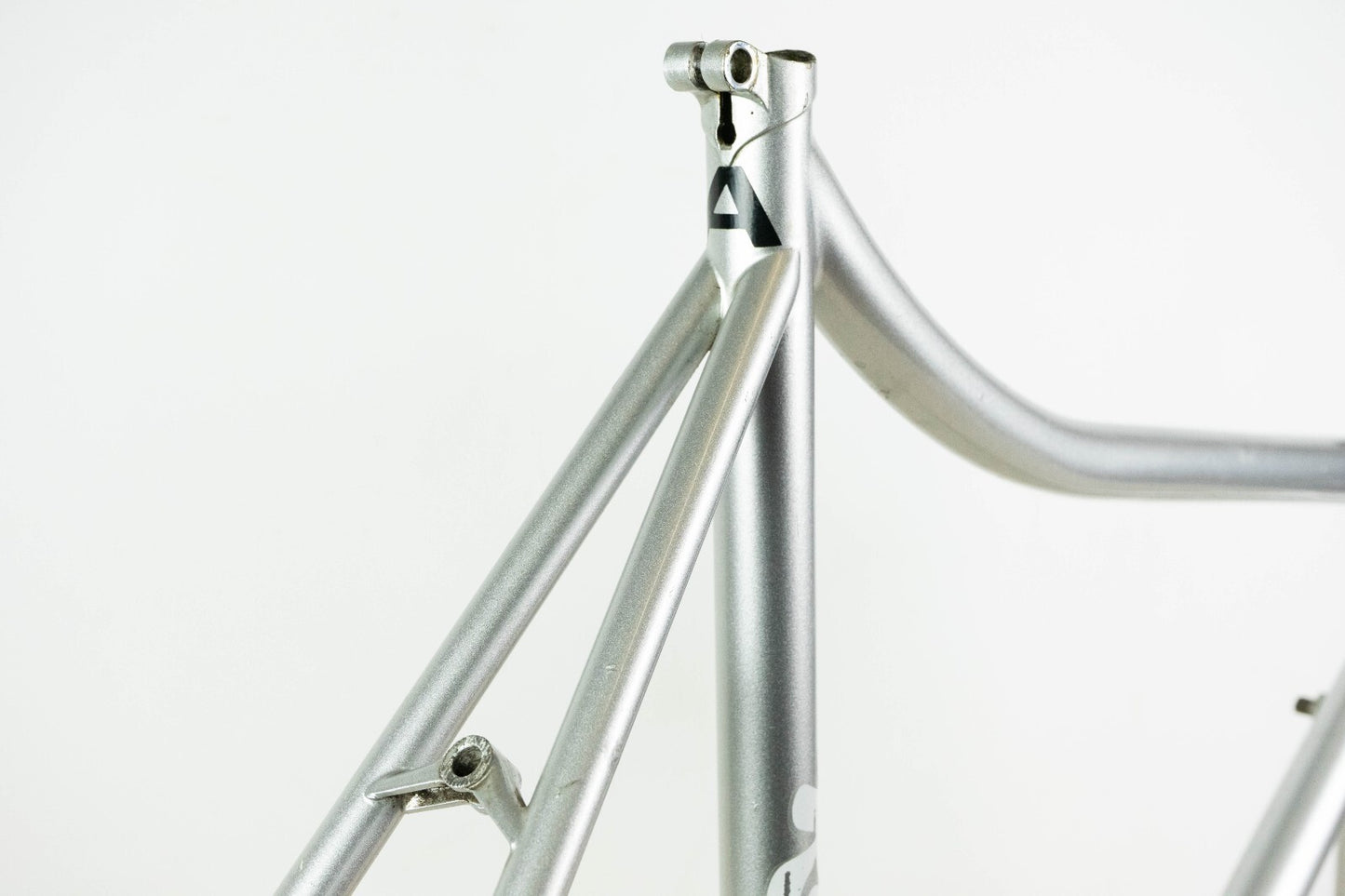 ROSSIN (?) VINTAGE FRAME 55 57 STEEL TIME TRIAL BIKE OLD TT CRONO 90S COLUMBUS