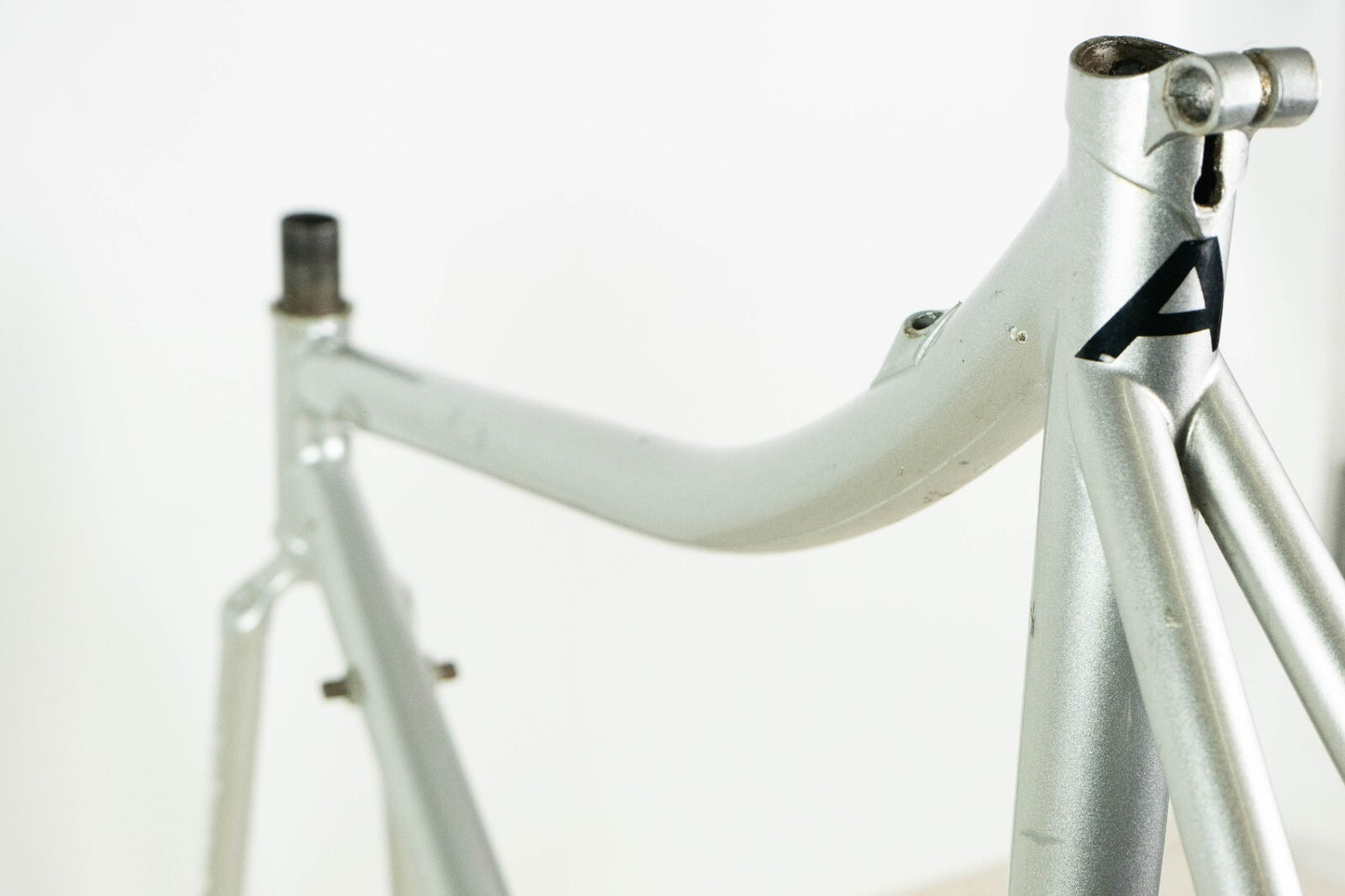 ROSSIN (?) VINTAGE FRAME 55 57 STEEL TIME TRIAL BIKE OLD TT CRONO 90S COLUMBUS