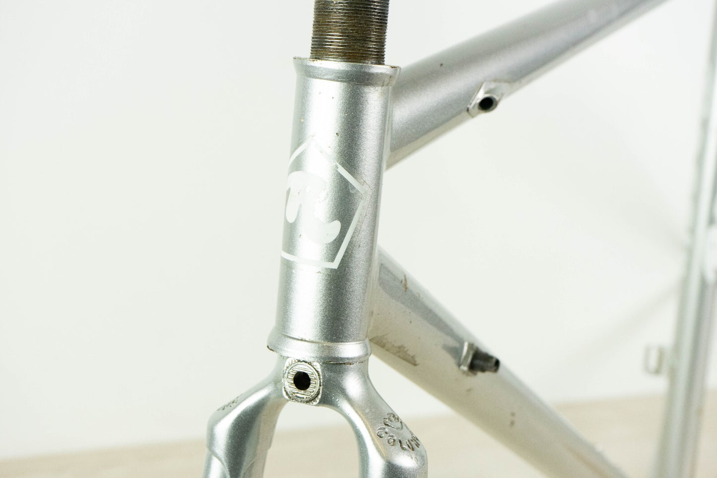 ROSSIN (?) VINTAGE FRAME 55 57 STEEL TIME TRIAL BIKE OLD TT CRONO 90S COLUMBUS