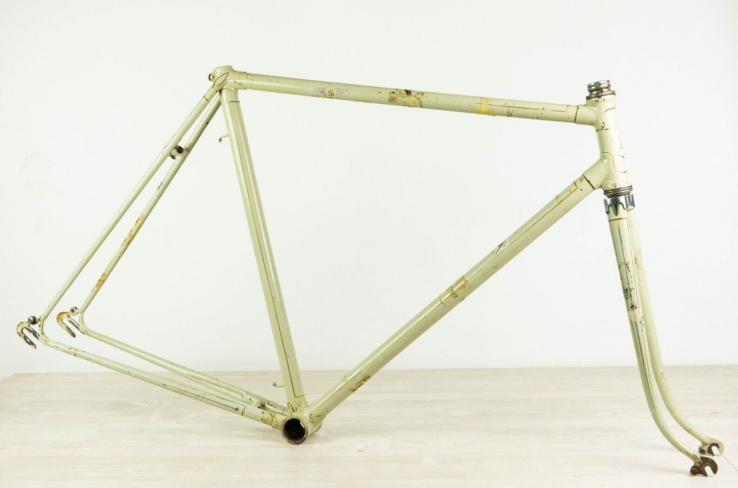 PRESERVED 30s VINTAGE FRAME SPORT BIKE 56 59 STEEL bicycle OLD CITY ROAD 700C
