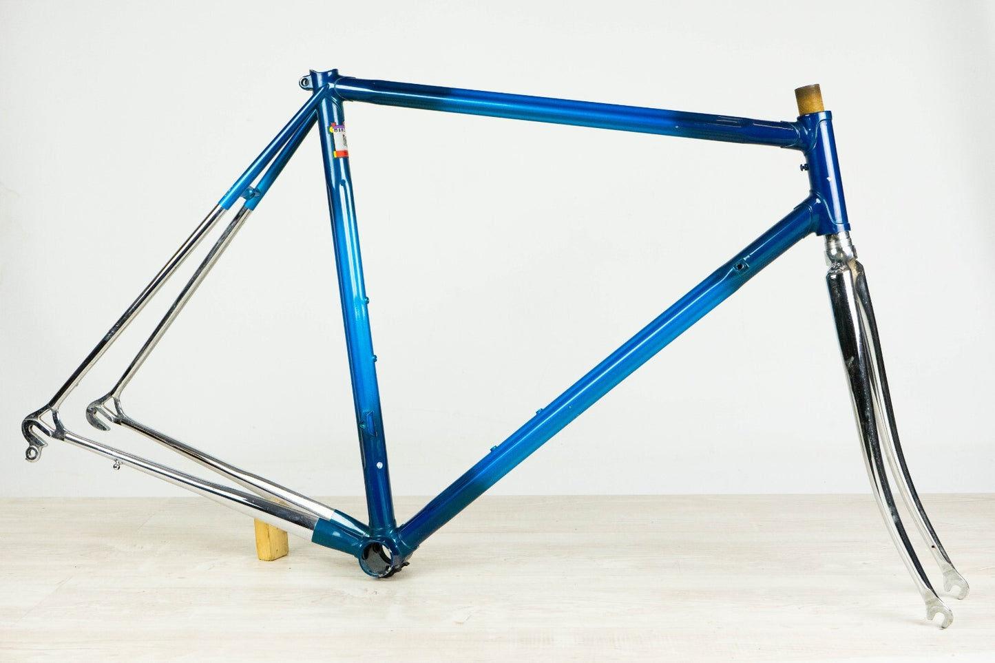 NOS DAZZAN VINTAGE FRAME SET 51 ROAD BIKE STEEL BICYCLE 90S AERO BLUE COLUMBUS