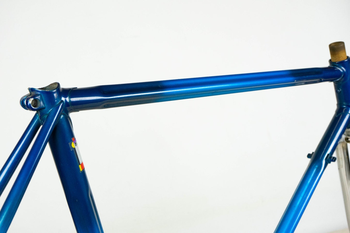 NOS DAZZAN VINTAGE FRAME SET 51 ROAD BIKE STEEL BICYCLE 90S AERO BLUE COLUMBUS
