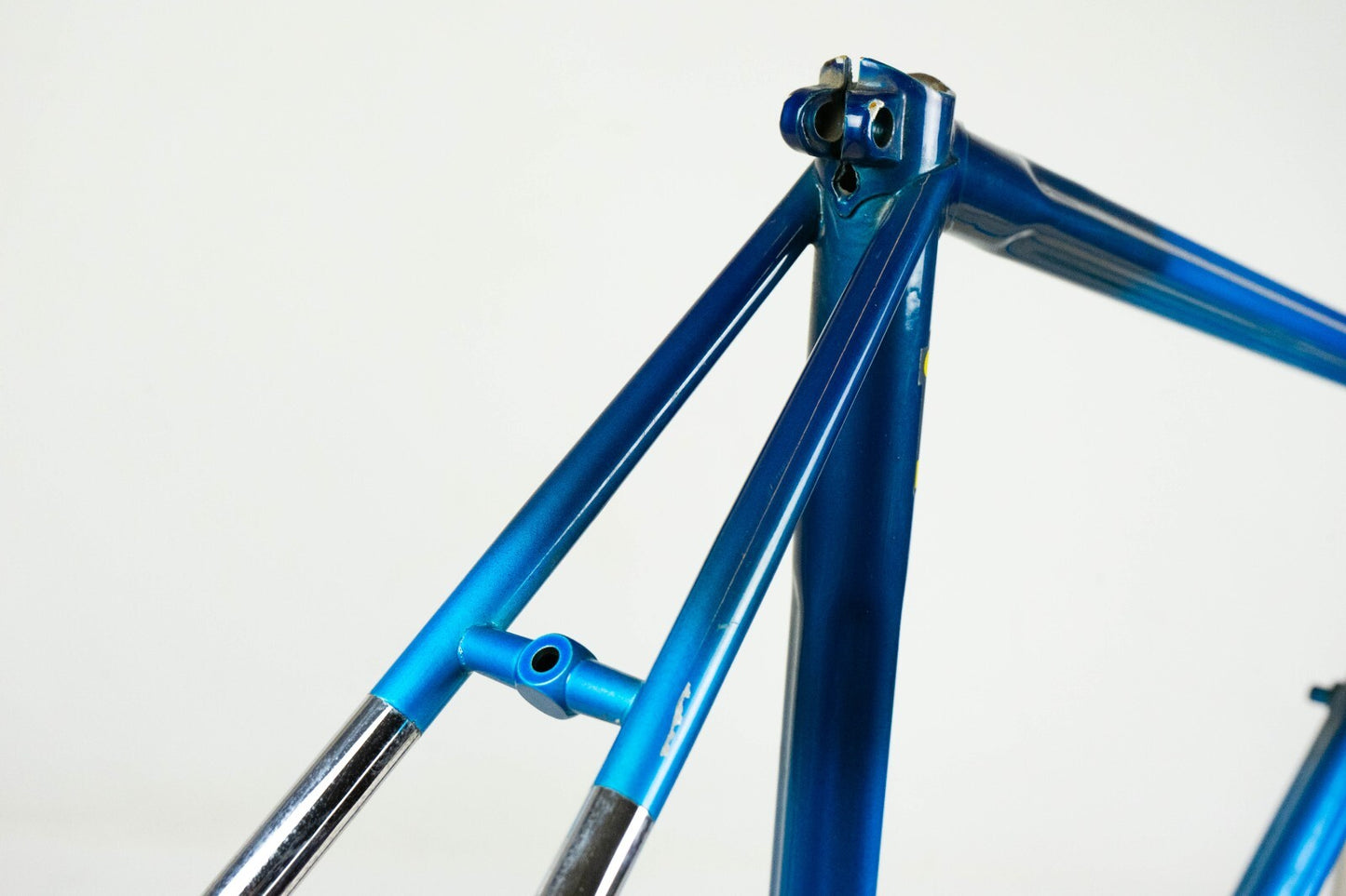 NOS DAZZAN VINTAGE FRAME SET 51 ROAD BIKE STEEL BICYCLE 90S AERO BLUE COLUMBUS