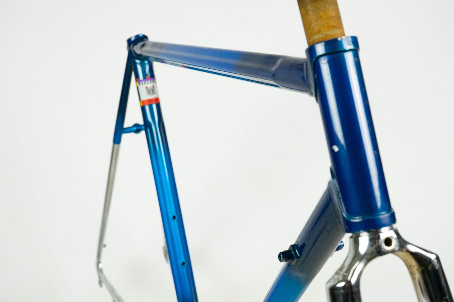 NOS DAZZAN VINTAGE FRAME SET 51 ROAD BIKE STEEL BICYCLE 90S AERO BLUE COLUMBUS