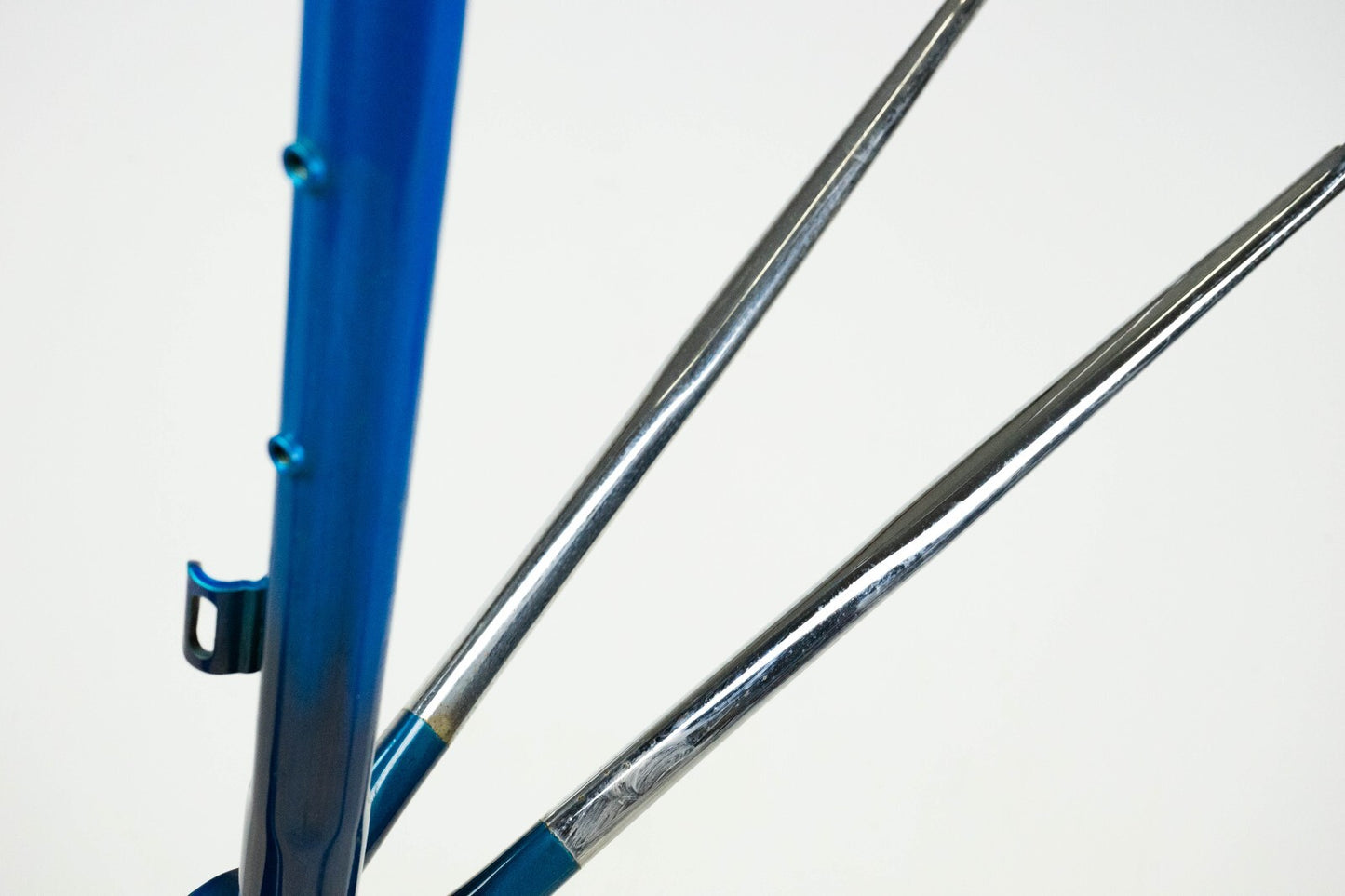 NOS DAZZAN VINTAGE FRAME SET 51 ROAD BIKE STEEL BICYCLE 90S AERO BLUE COLUMBUS