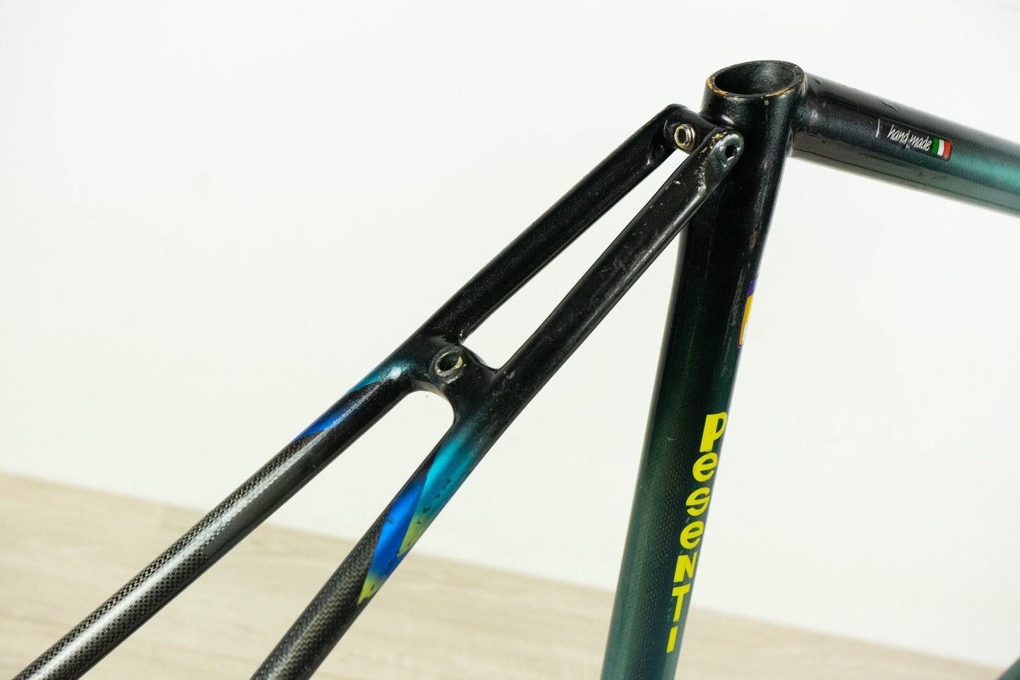 PESENTI VINTAGE COLUMBUS CARBON FIBER FRAME 50 53 STEEL ROAD BIKE 700c BICYCLE