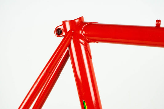 DAZZAN VINTAGE FRAME SET 55 56 ROAD BIKE STEEL BICYCLE RED OLD 80S CLASSIC