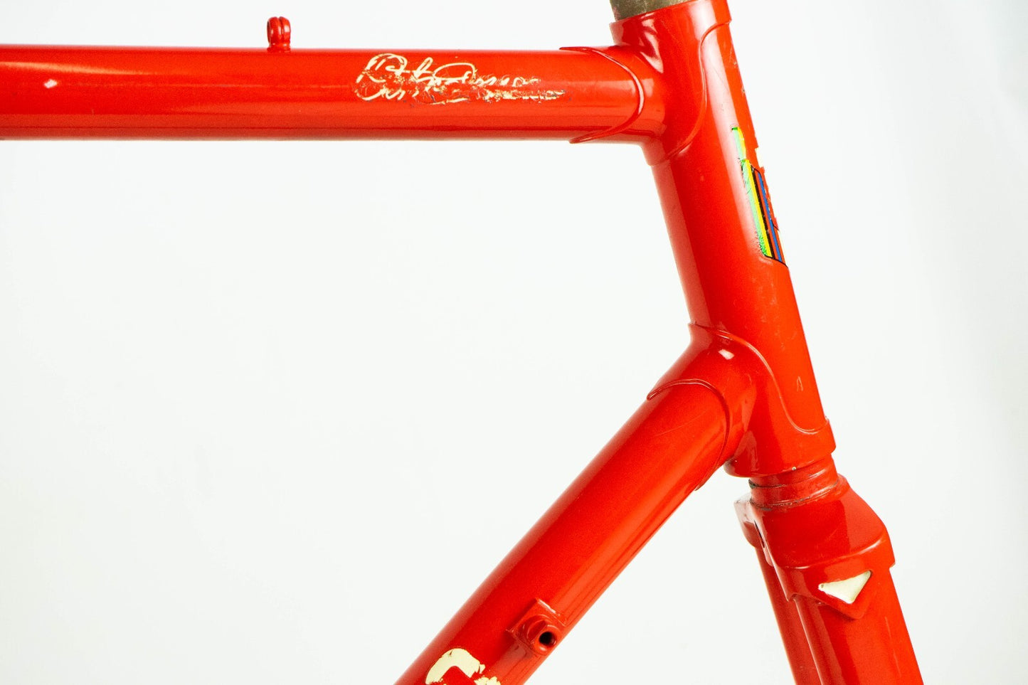 DAZZAN VINTAGE FRAME SET 55 56 ROAD BIKE STEEL BICYCLE RED OLD 80S CLASSIC