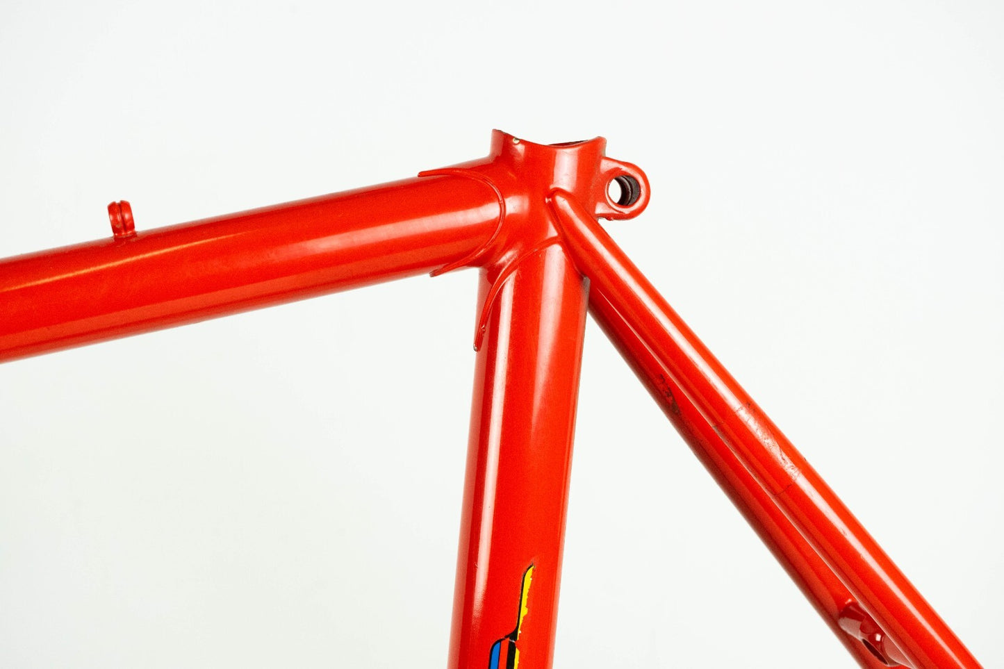 DAZZAN VINTAGE FRAME SET 55 56 ROAD BIKE STEEL BICYCLE RED OLD 80S CLASSIC