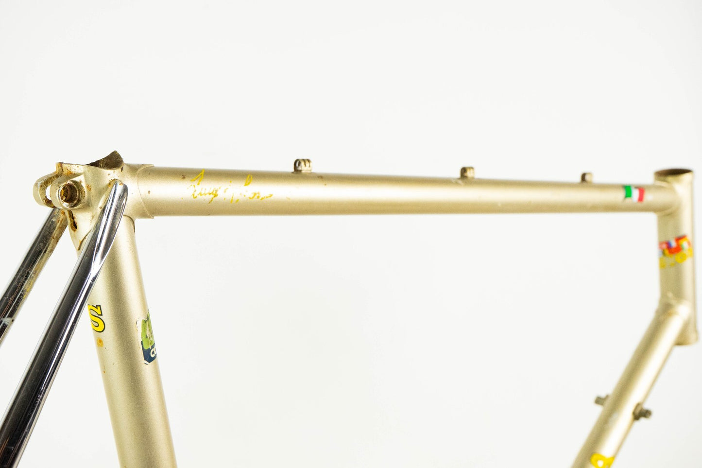 CHIERICI VINTAGE FRAME 56 57 STEEL COLUMBUS SL ROAD BIKE CAMPAGNOLO 700c 80S OLD