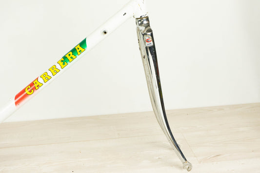 CARRERA TASSONI 1993 TEAM VINTAGE FRAME SET ROAD BIKE 57 COLUMBUS OLD PANTANI