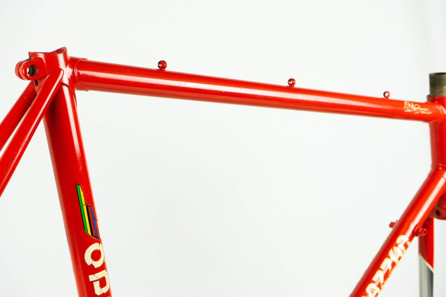 DAZZAN VINTAGE FRAME SET 55 56 ROAD BIKE STEEL BICYCLE RED OLD 80S CLASSIC