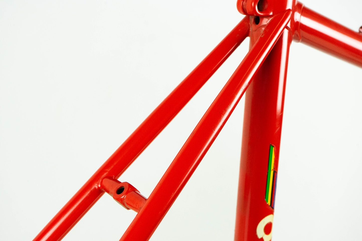 DAZZAN VINTAGE FRAME SET 55 56 ROAD BIKE STEEL BICYCLE RED OLD 80S CLASSIC