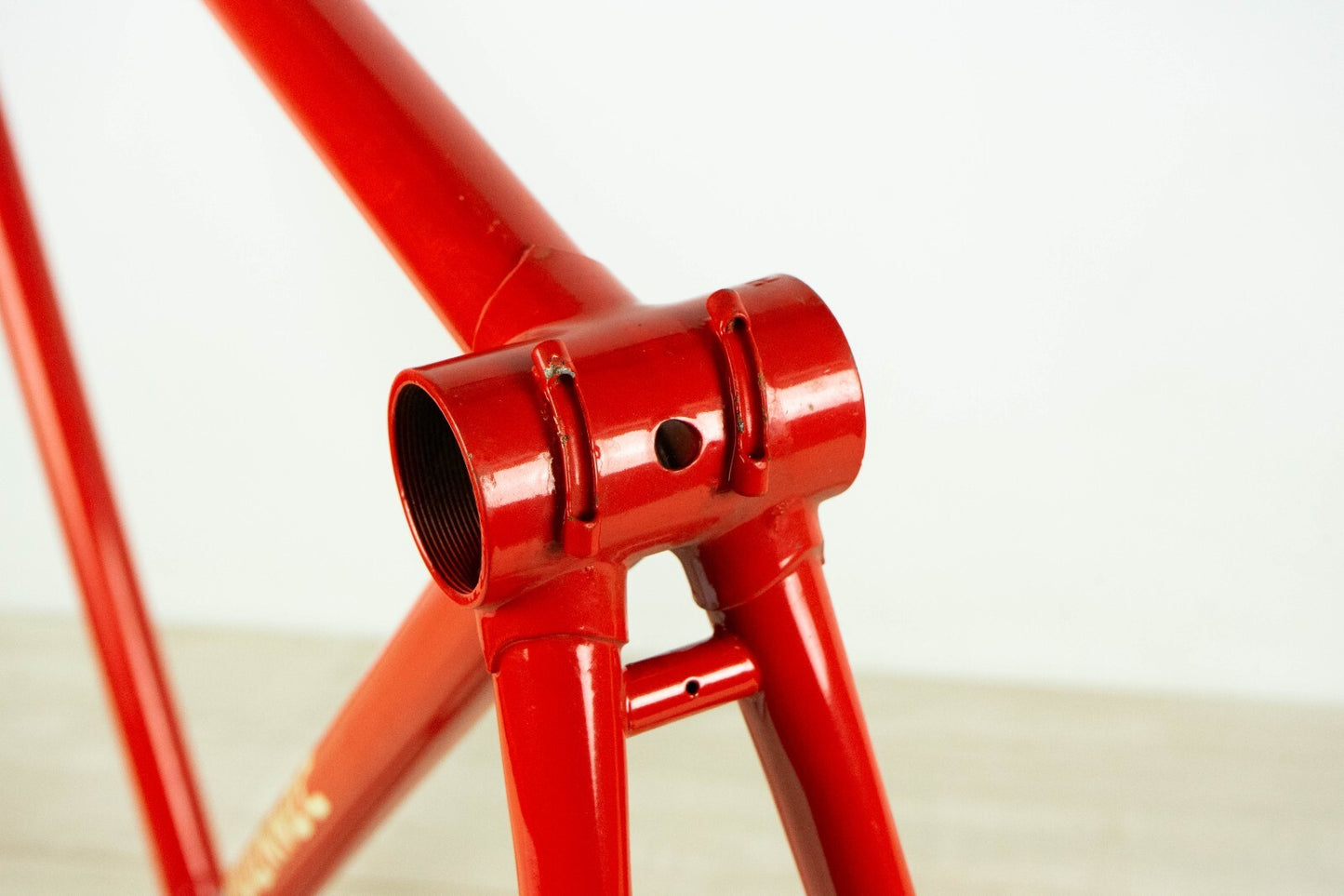 DAZZAN VINTAGE FRAME SET 55 56 ROAD BIKE STEEL BICYCLE RED OLD 80S CLASSIC